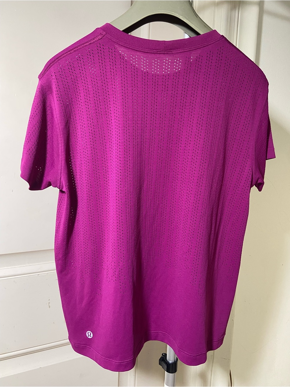 lululemon Magenta Short-Sleeve Training Tee Top